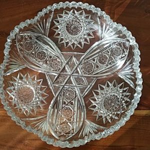 Heavy lead crystal bowl